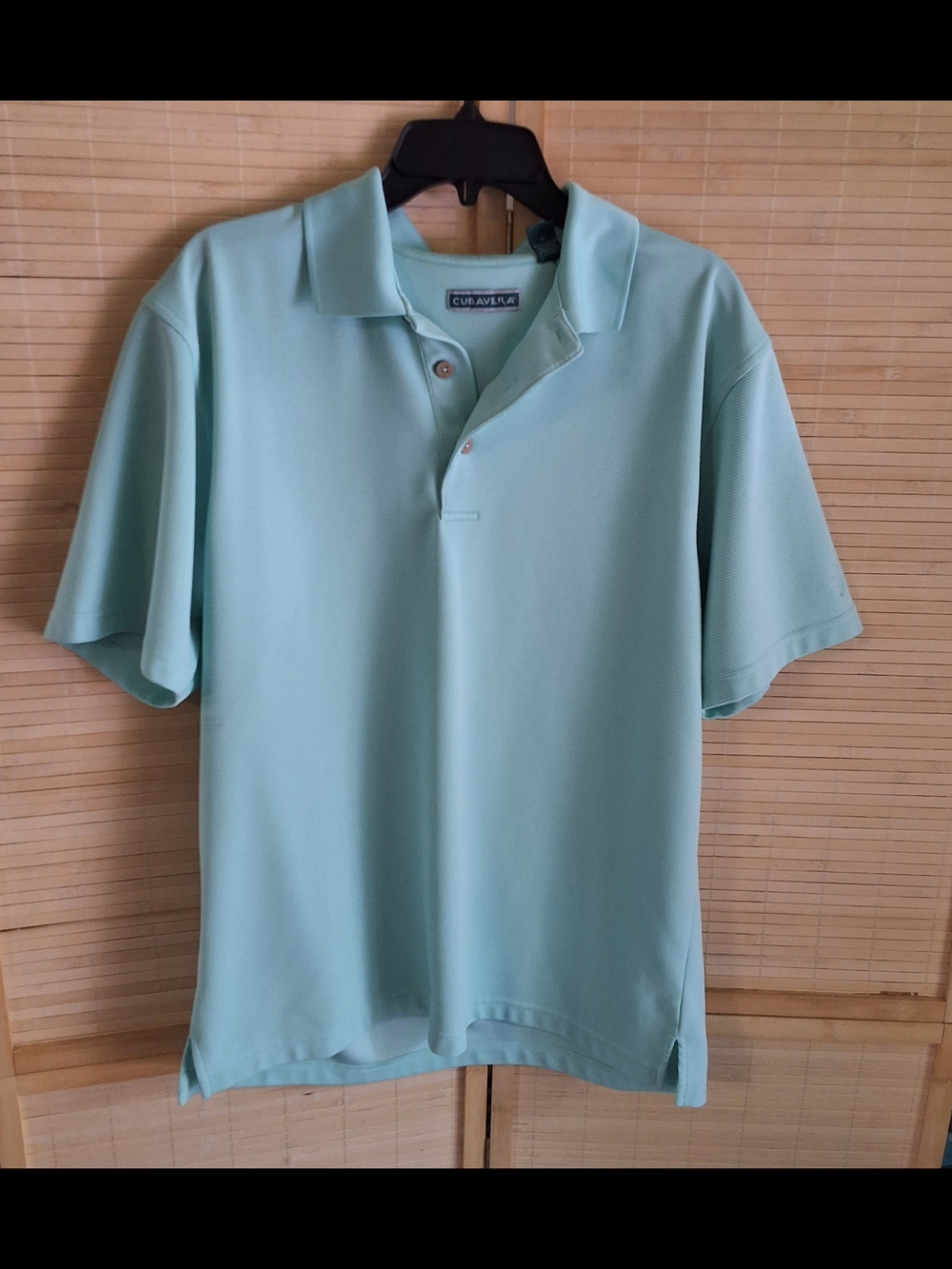 Cubavera Men's Light Mint Polo Shirt